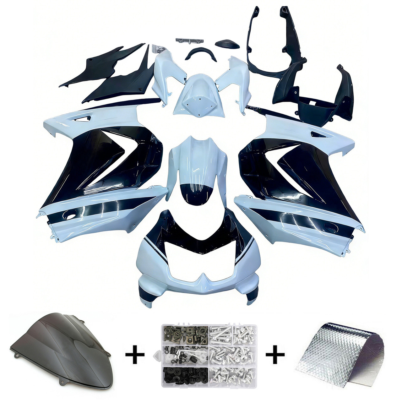 2008-2012 Kawasaki EX250/Ninja250RR Amotopart Fairing Kit Generic #124