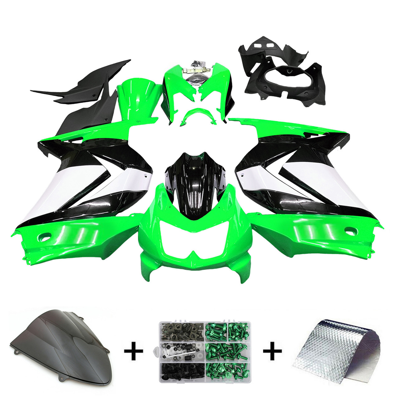 2008-2012 Kawasaki EX250/Ninja250RR Amotopart Fairing Kit Generic #133