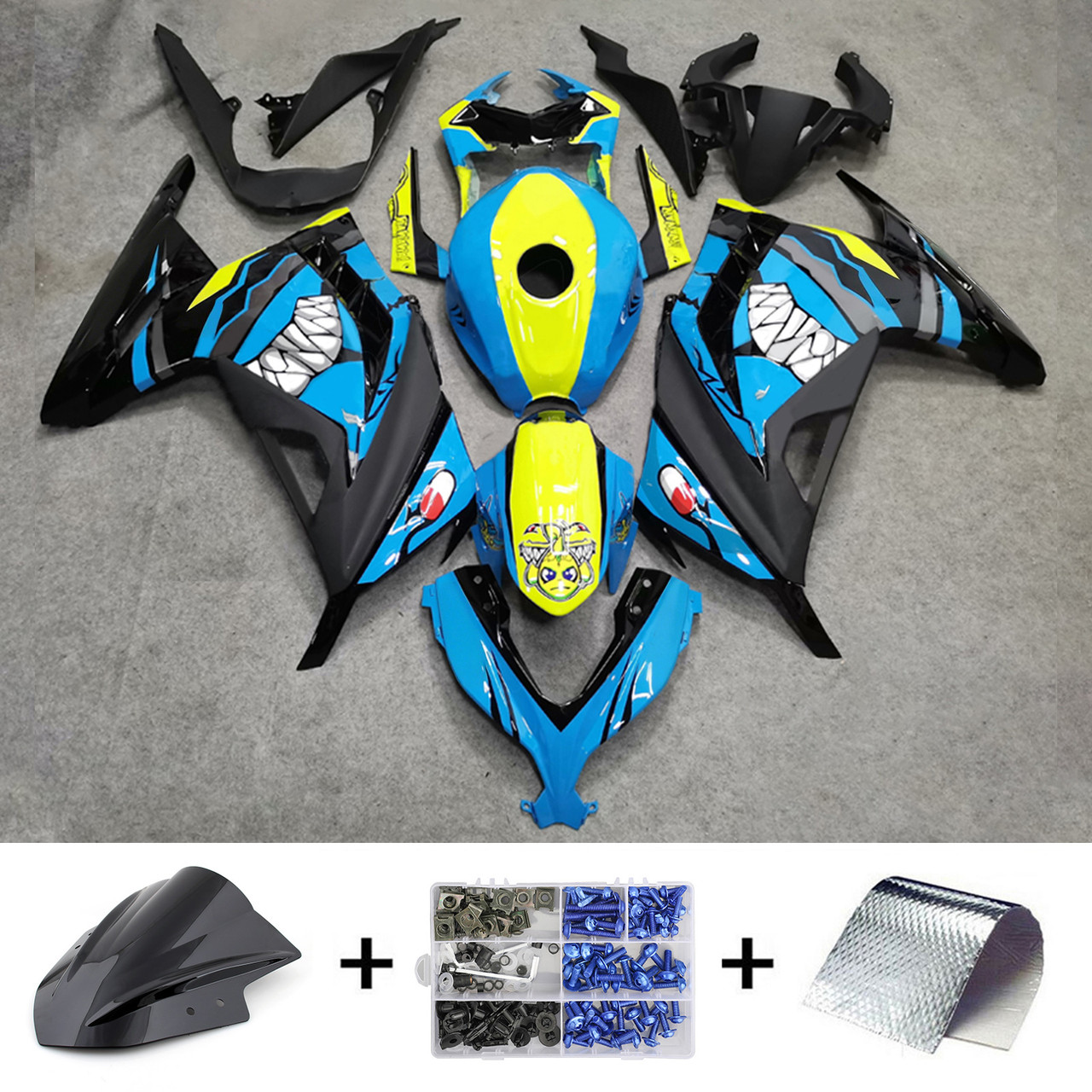2013-2017 Kawasaki EX300/Ninja300R Amotopart Fairing Kit Generic #128
