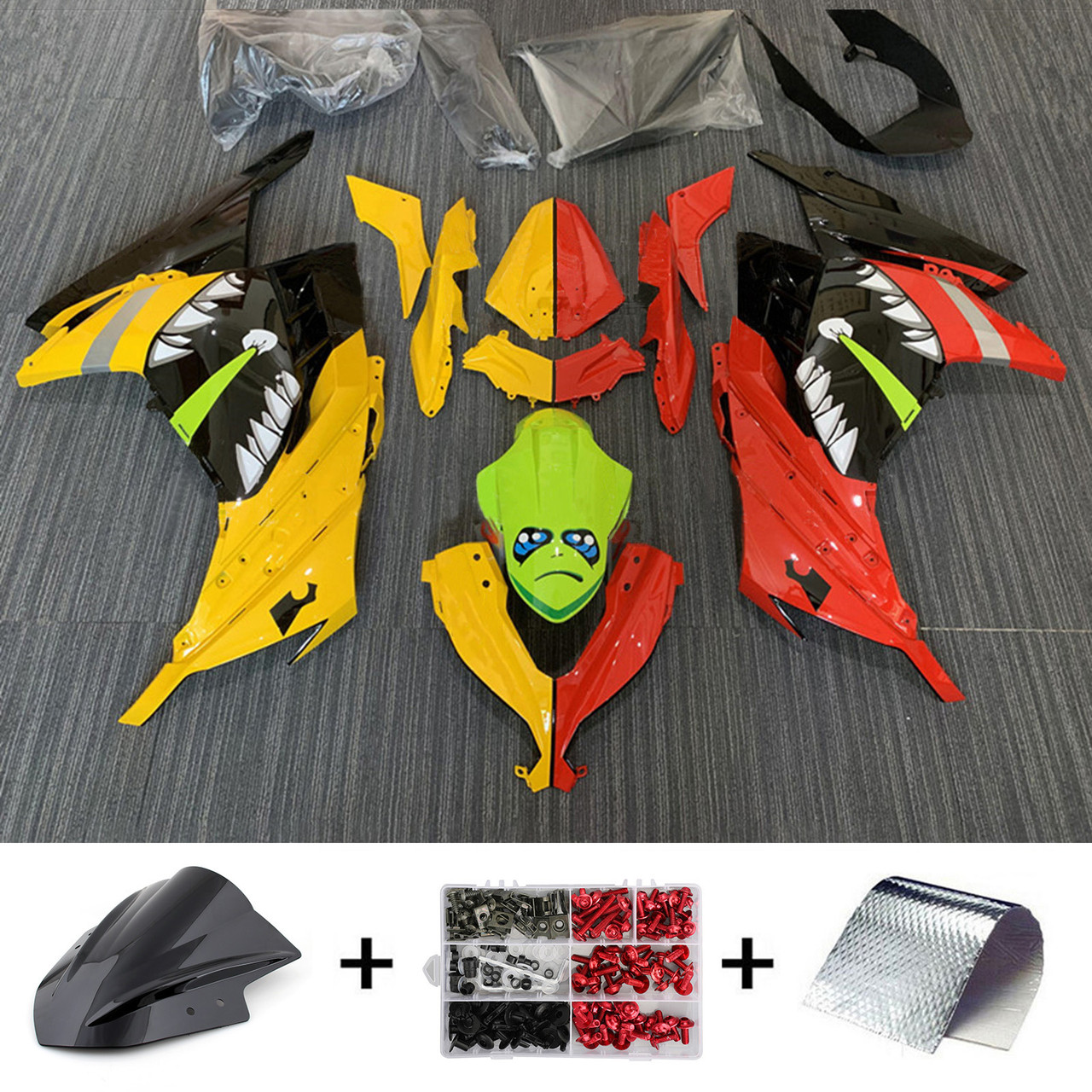 2013-2017 Kawasaki EX300/Ninja300R Amotopart Fairing Kit Generic #136