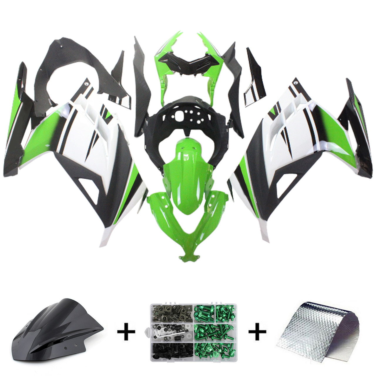 2013-2017 Kawasaki EX300/Ninja300R Amotopart Fairing Kit Generic #139