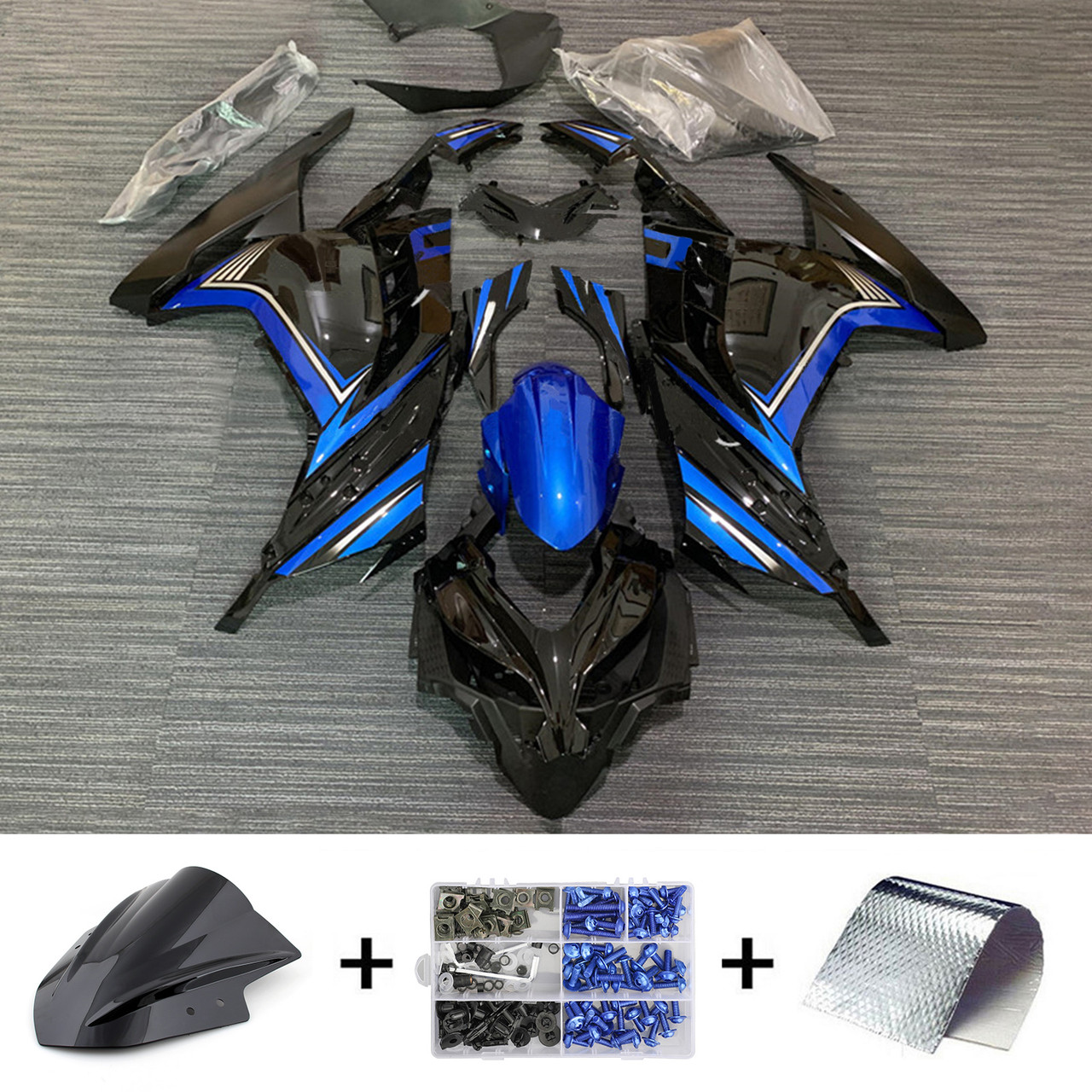 2013-2017 Kawasaki EX300/Ninja300R Amotopart Fairing Kit Generic #140 2013-2017 Kawasaki EX300/Ninja300R Amotopart Fairing Kit Generic #140