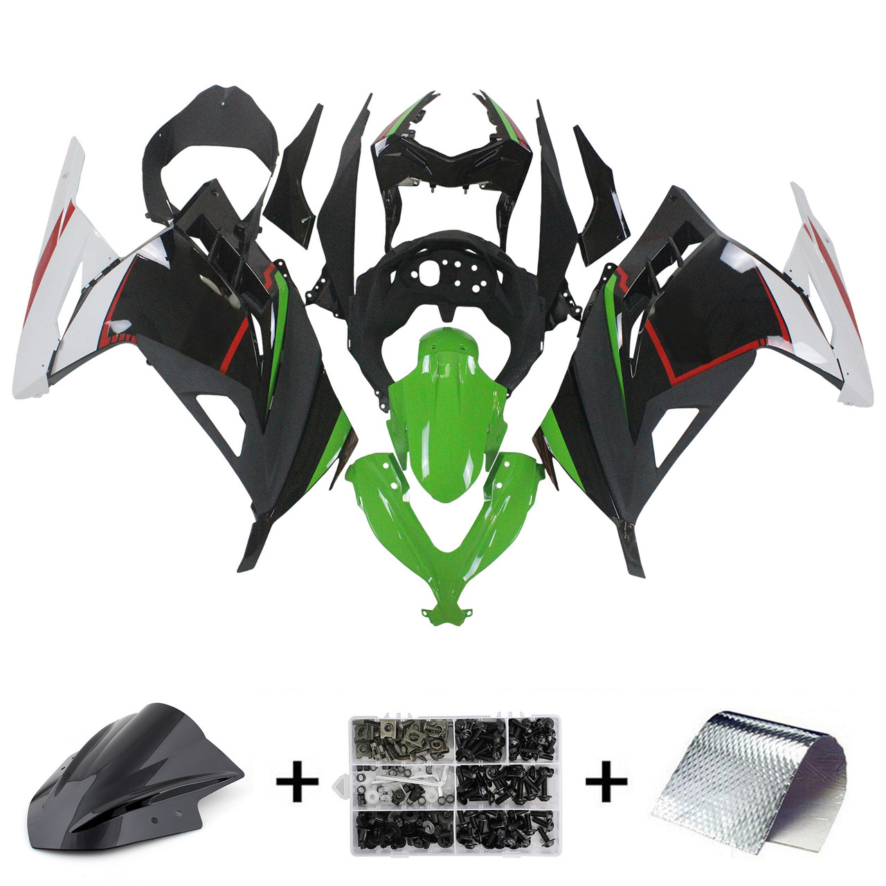 2013-2017 Kawasaki EX300/Ninja300R Amotopart Fairing Kit Generic #153