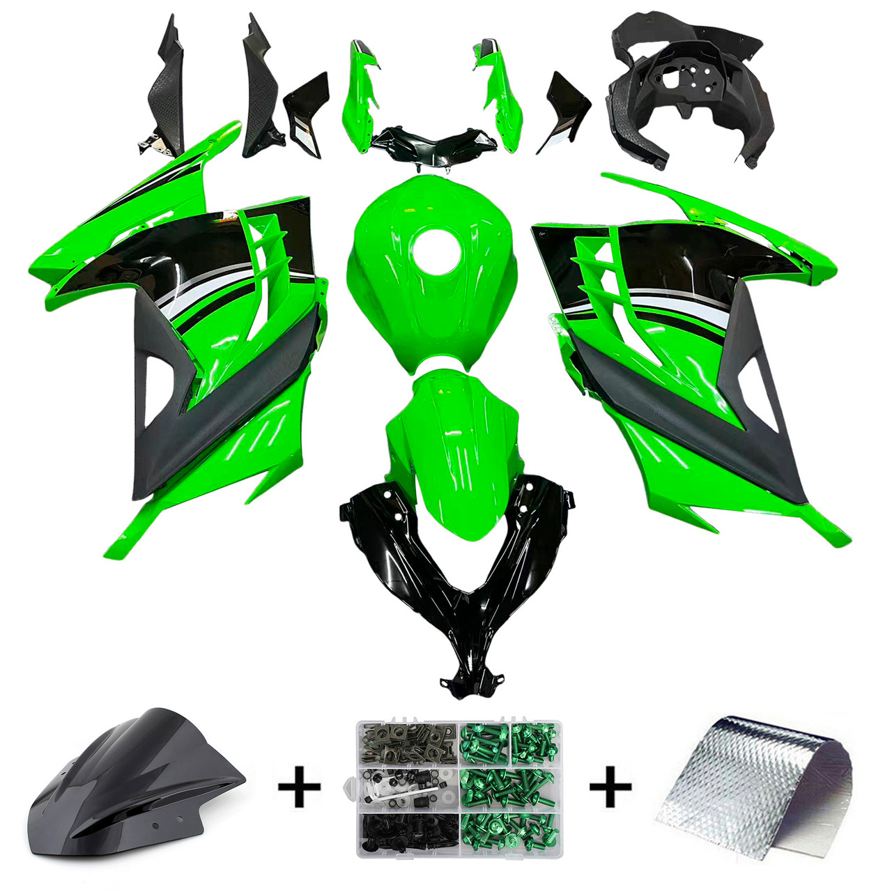 2013-2017 Kawasaki EX300/Ninja300R Amotopart Fairing Kit Generic #159