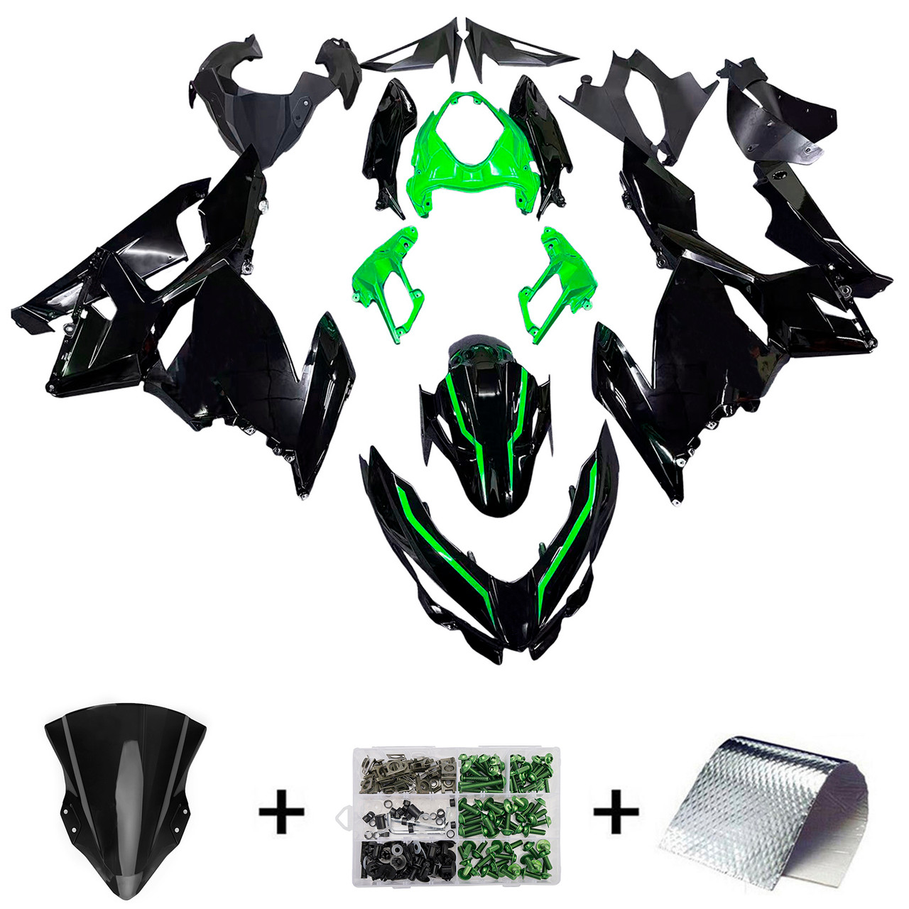2018-2023 Kawasaki EX400/Ninja400 Amotopart Fairing Kit Generic #2