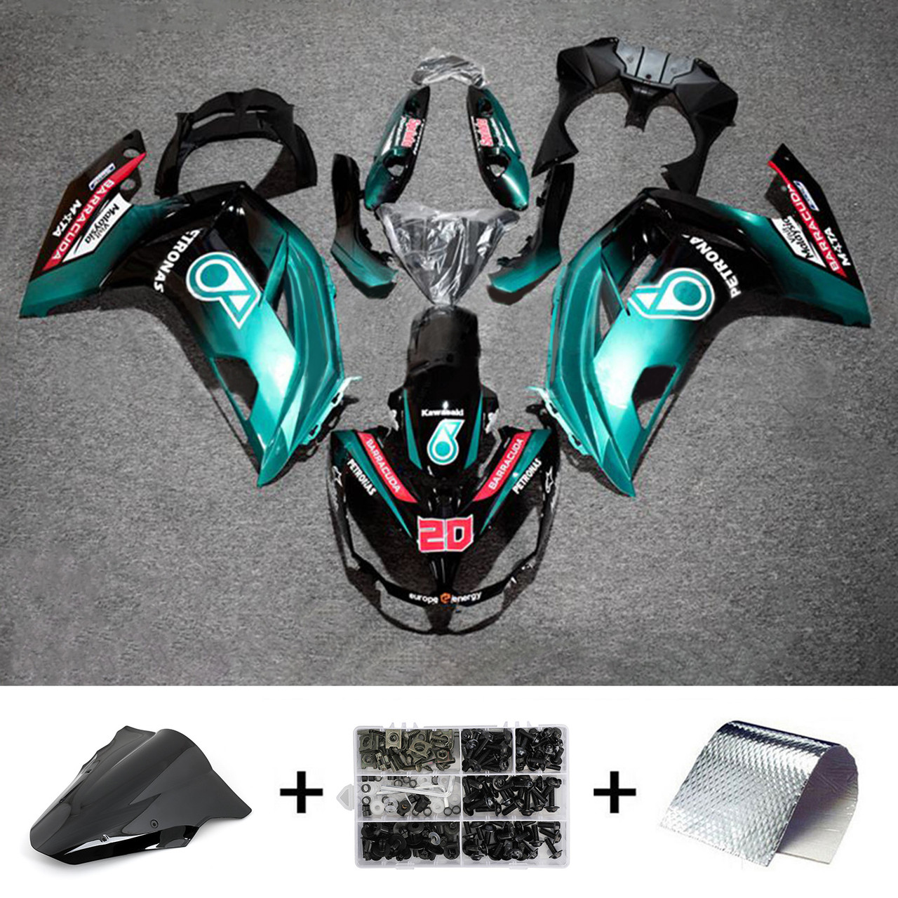 2012-2016 Kawasaki ER6F/Ninja650 Amotopart Fairing Kit Generic #132