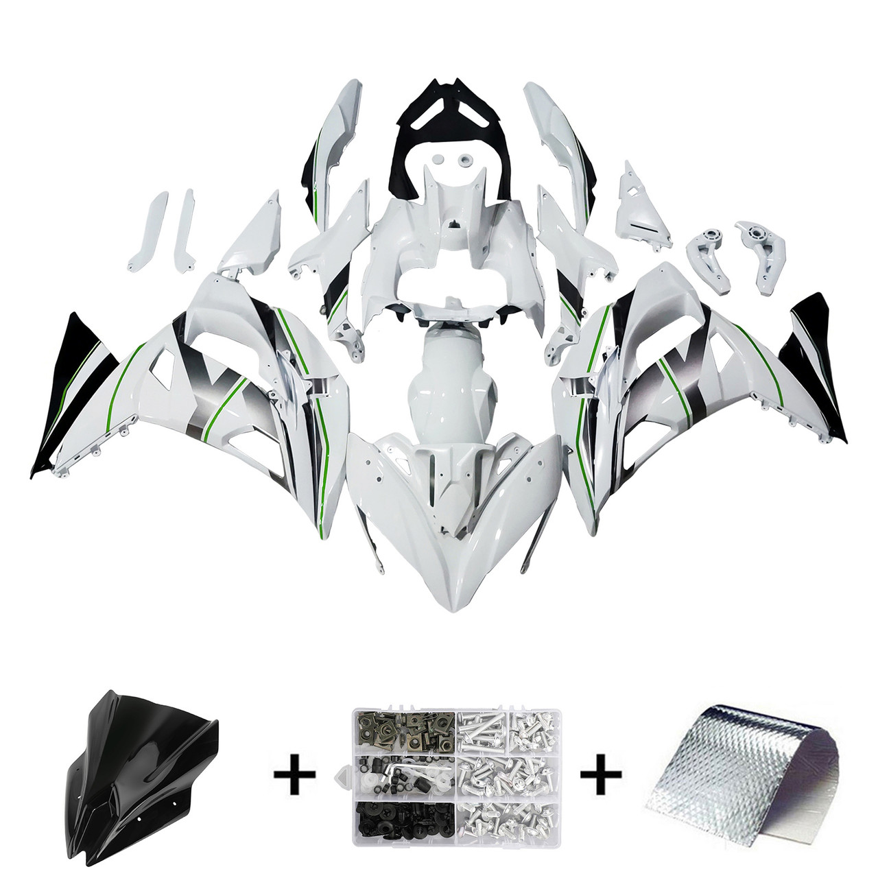 2017-2019 Kawasaki ER6F/Ninja650R Amotopart Fairing Kit Generic #109