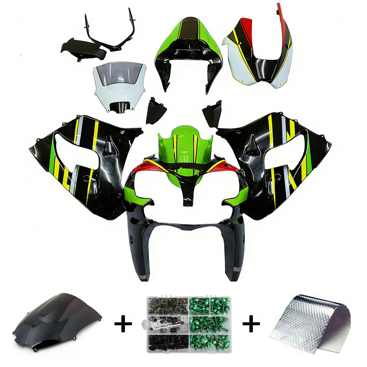 2002-2003 Kawasaki ZX9R Amotopart Fairing Kit Generic #130