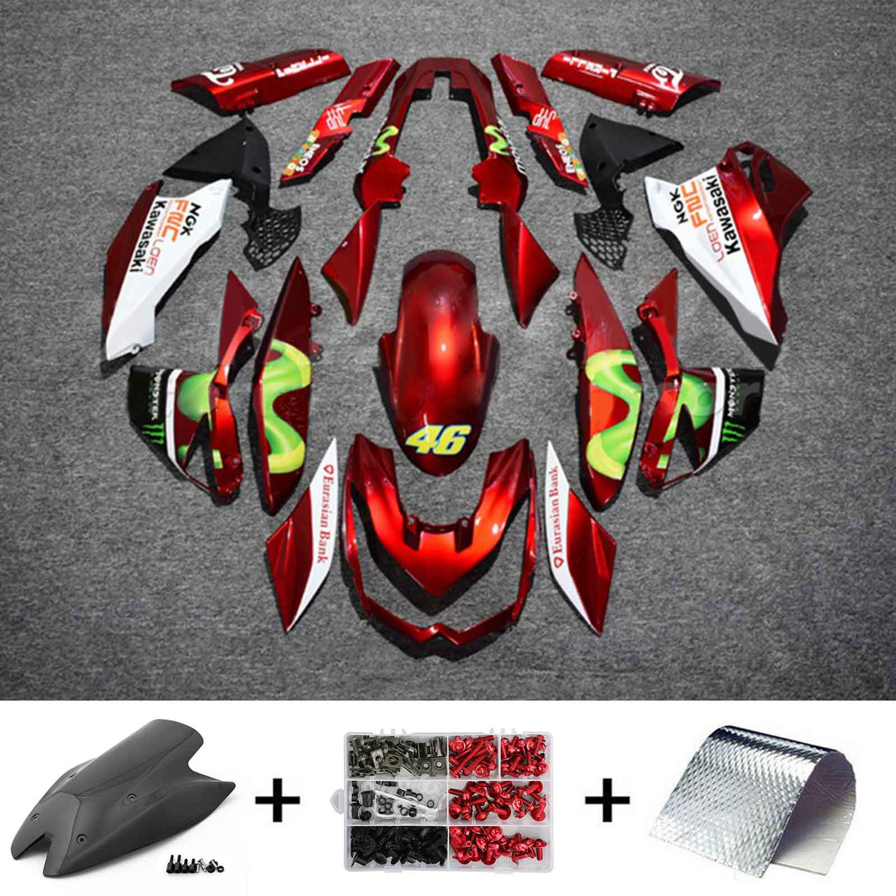 2010-2013 Kawasaki Z1000 Amotopart Fairing Kit Generic #107