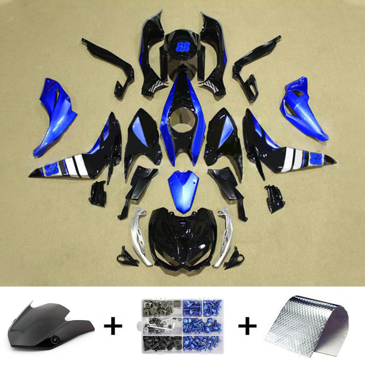 2014-2017 Kawasaki Z1000 Amotopart Fairing Kit Generic #105