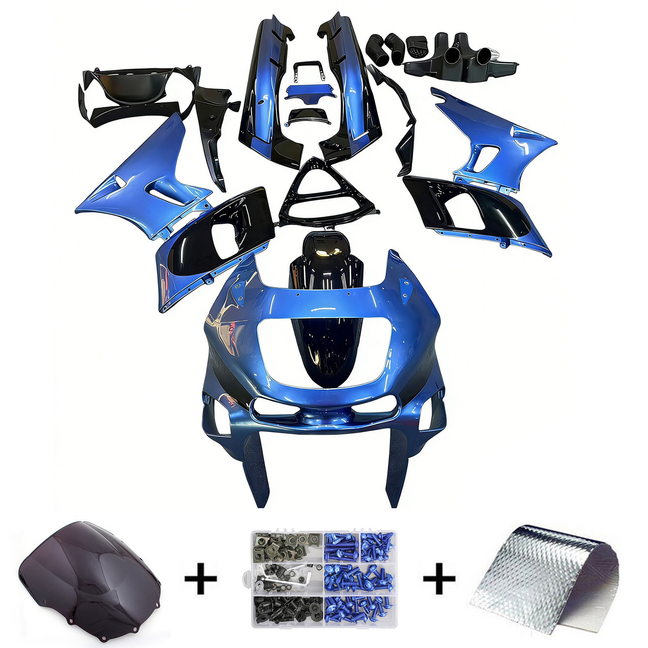 1993-2007 Kawasaki ZZR400 Amotopart Fairing Kit Generic #106