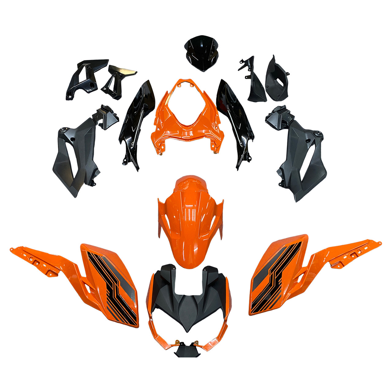 2018-2024 Kawasaki Z400 Amotopart Fairing Kit Generic #107