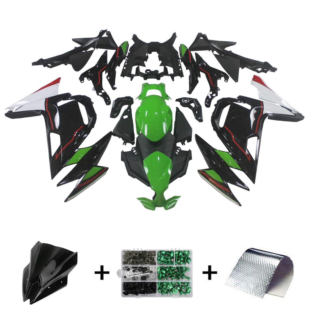 2020-2025 Kawasaki ER6F/Ninja650 Amotopart Fairing Kit Generic #115