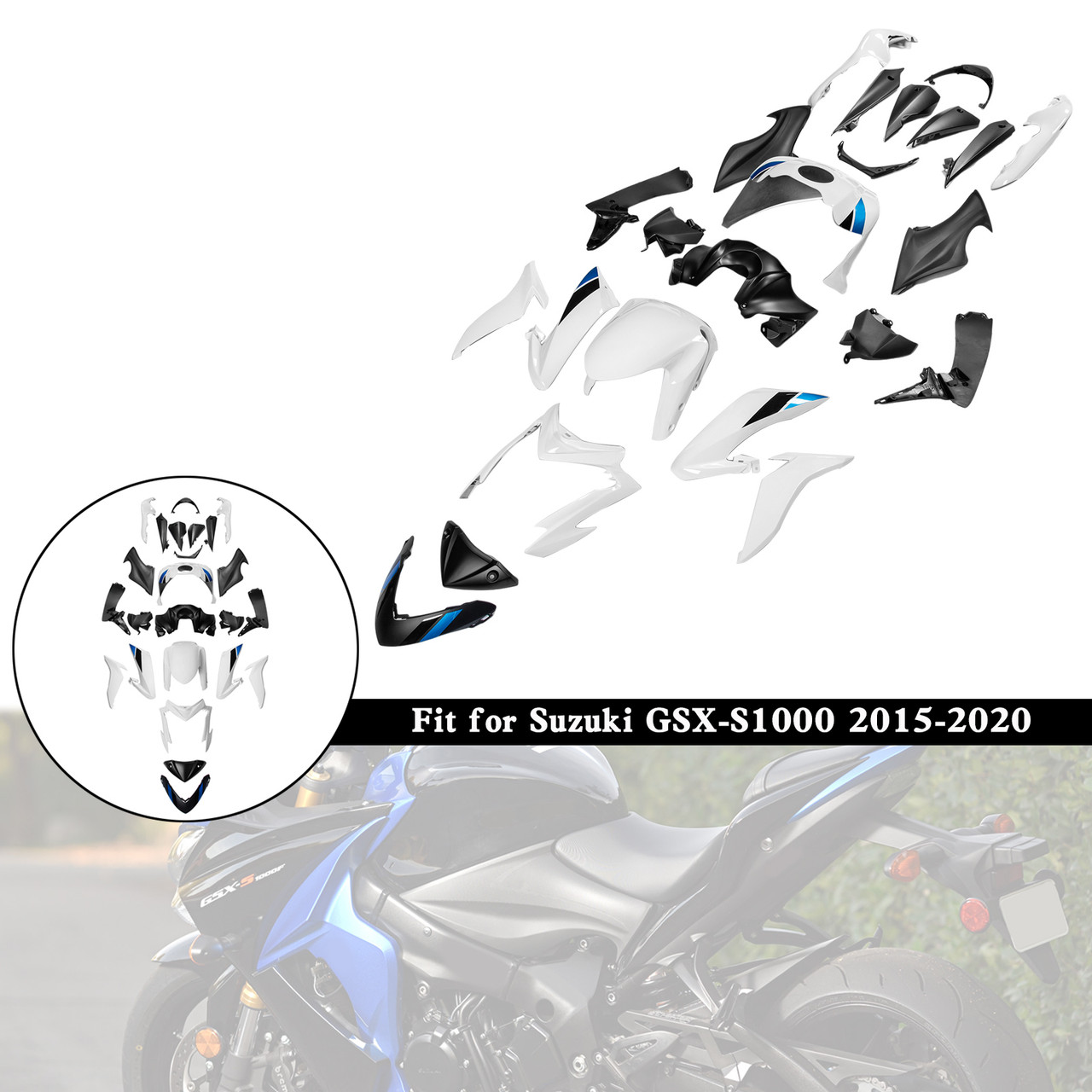2015-2020 Suzuki GSX-S1000 Amotopart Fairing Kit Generic #34