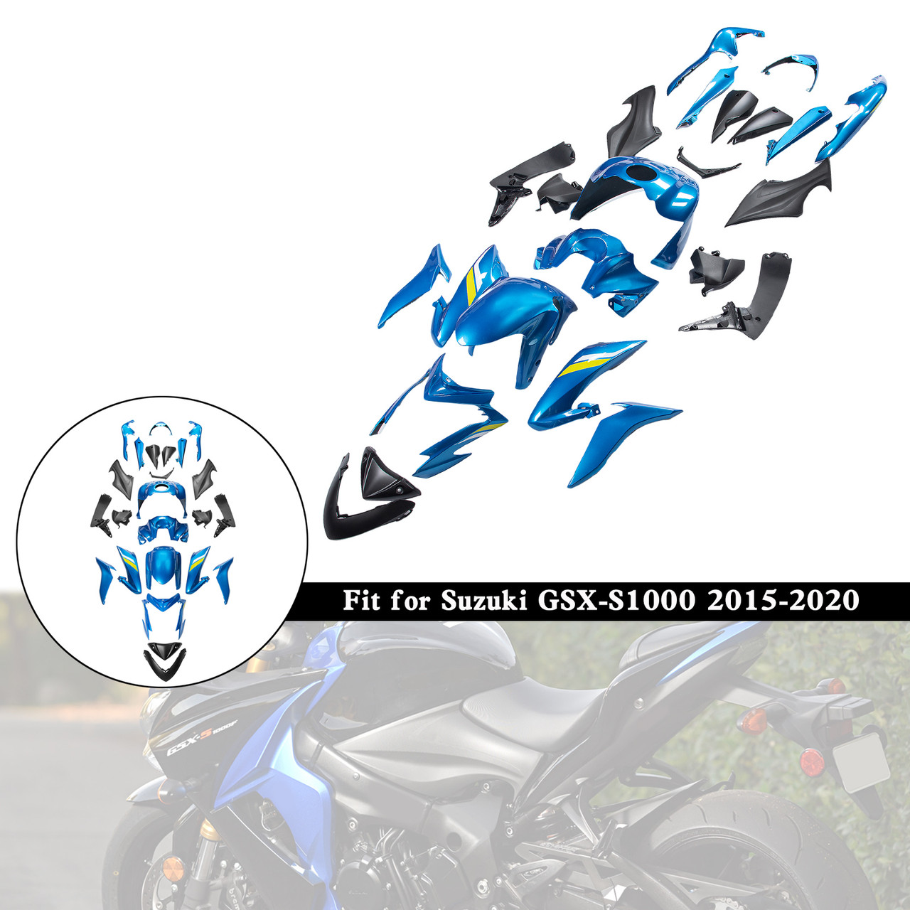 2015-2020 Suzuki GSX-S1000 Amotopart Fairing Kit Generic #35