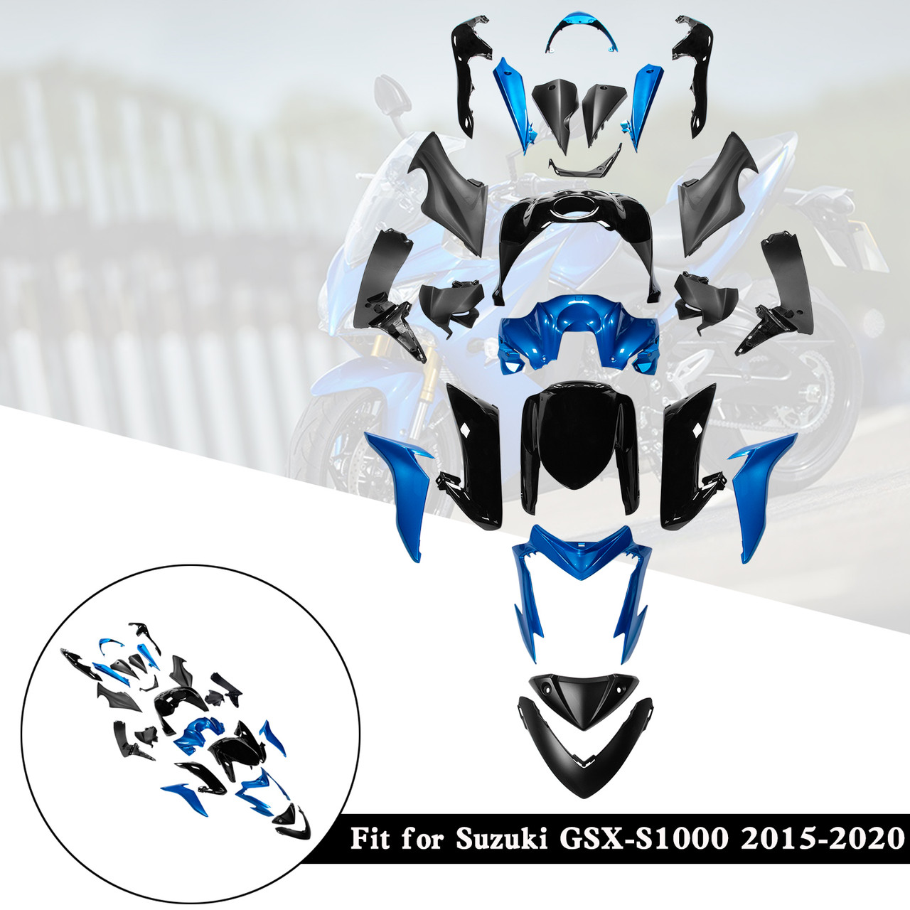 2015-2020 Suzuki GSX-S1000 Amotopart Fairing Kit Generic #36