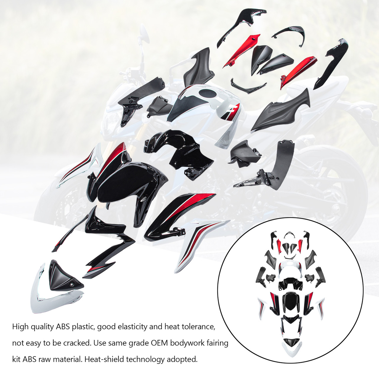 2015-2020 Suzuki GSX-S1000 Amotopart Fairing Kit Generic #39