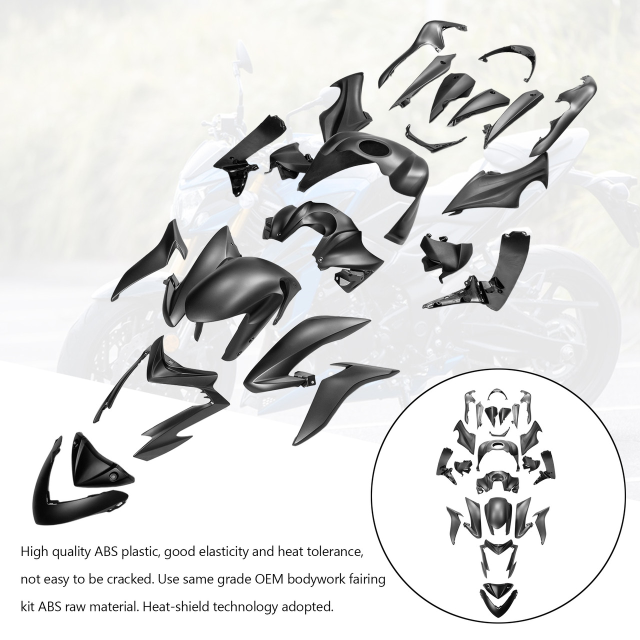 2015-2020 Suzuki GSX-S1000 Amotopart Fairing Kit Generic #40