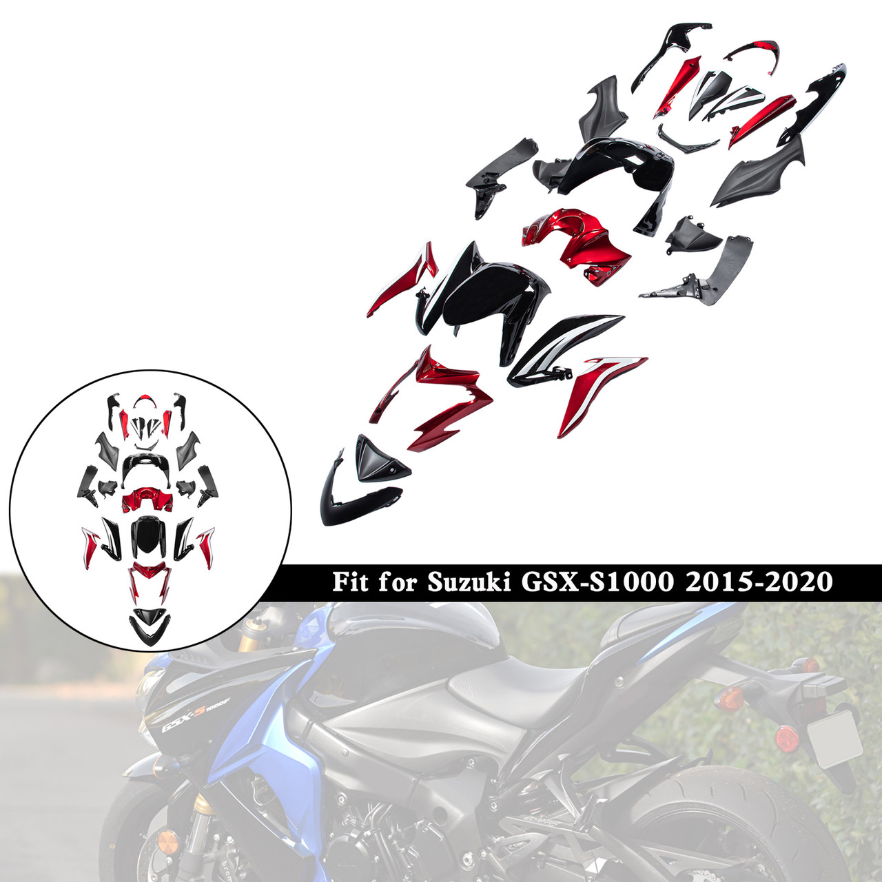 2015-2020 Suzuki GSX-S1000 Amotopart Fairing Kit Generic #41