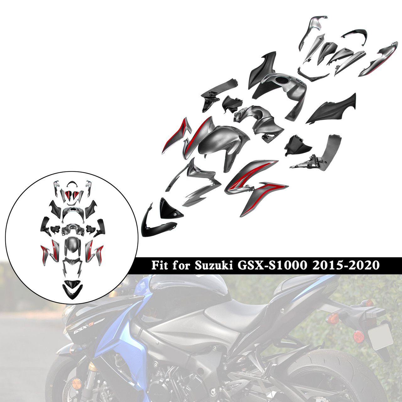 2015-2020 Suzuki GSX-S1000 Amotopart Fairing Kit Generic #42