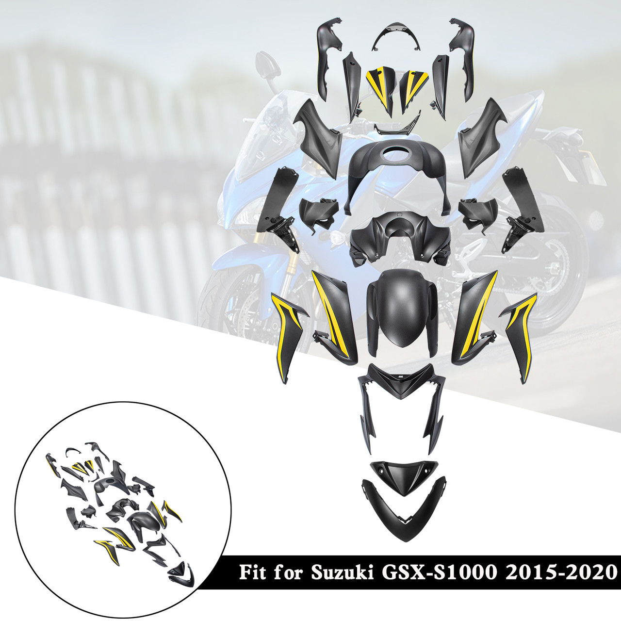 2015-2020 Suzuki GSX-S1000 Amotopart Fairing Kit Generic #43