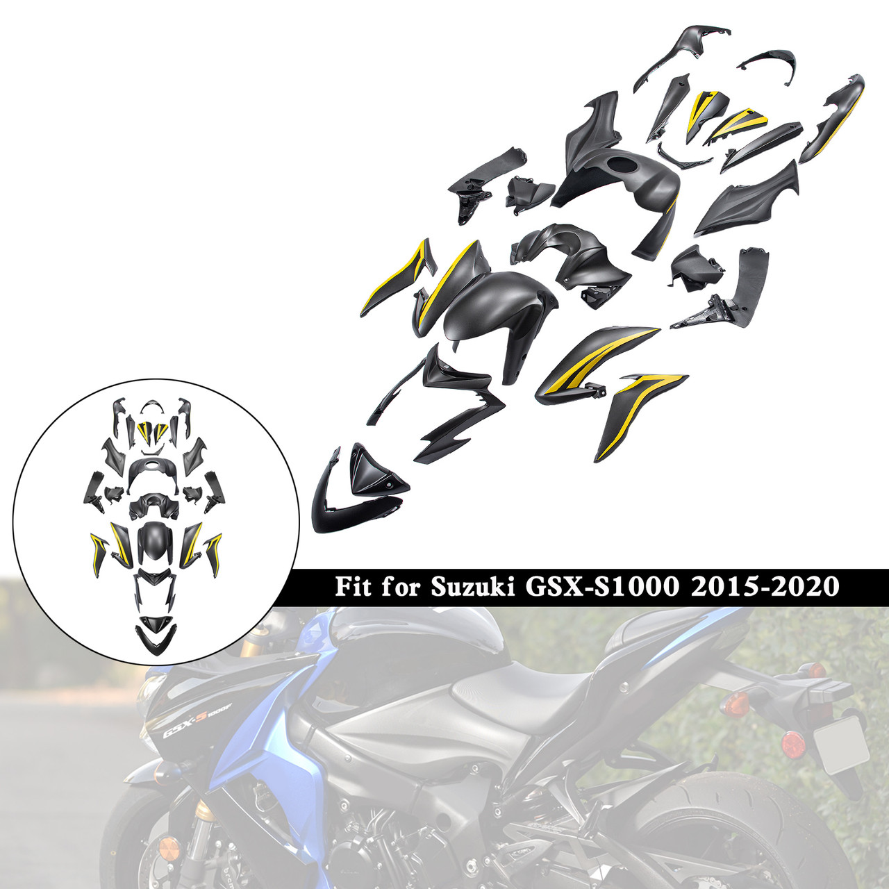 2015-2020 Suzuki GSX-S1000 Amotopart Fairing Kit Generic #43