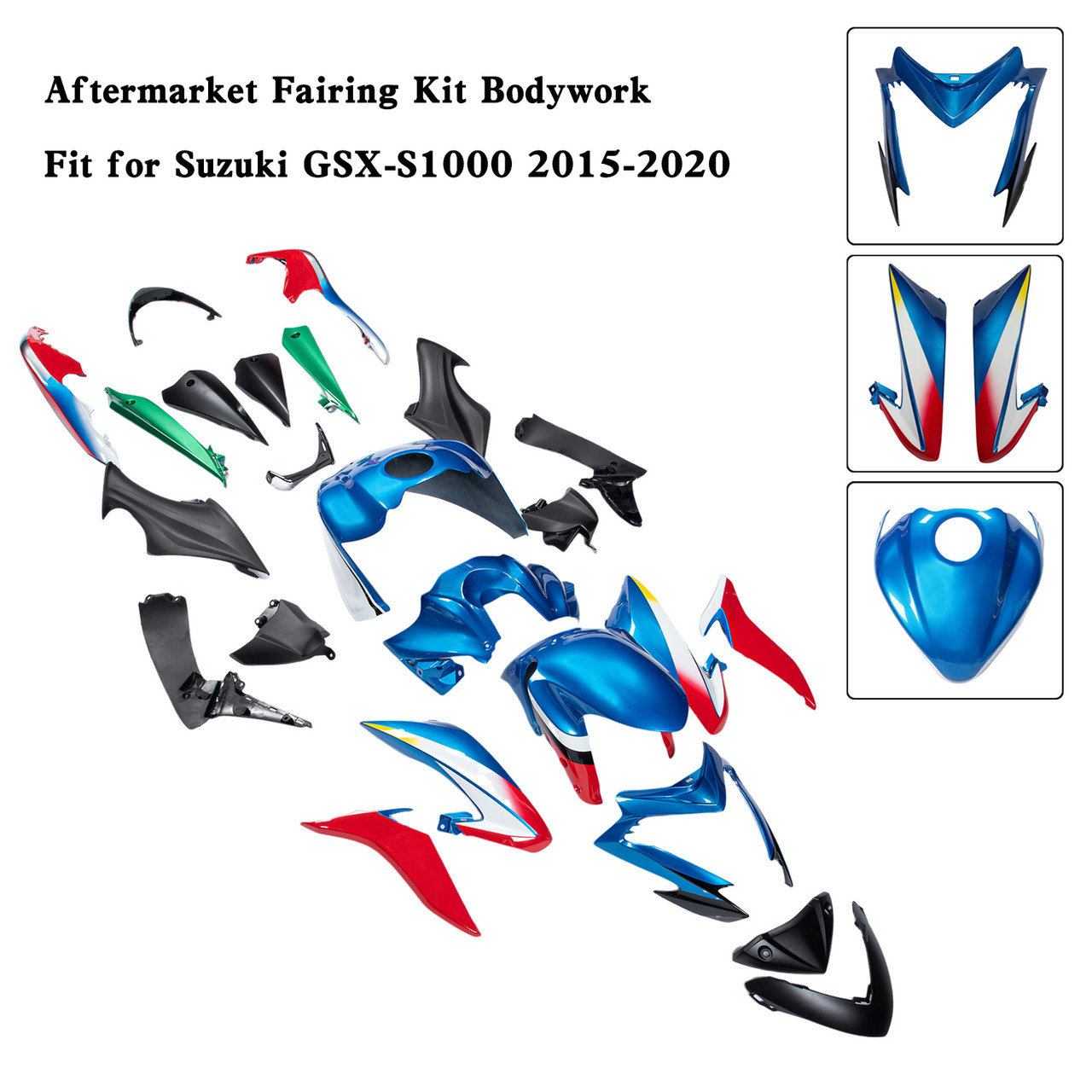 2015-2020 Suzuki GSX-S1000 Amotopart Fairing Kit Generic #44