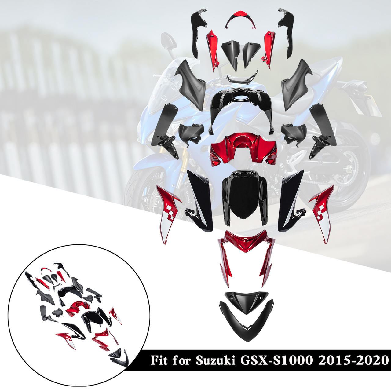 2015-2020 Suzuki GSX-S1000 Amotopart Fairing Kit Generic #45