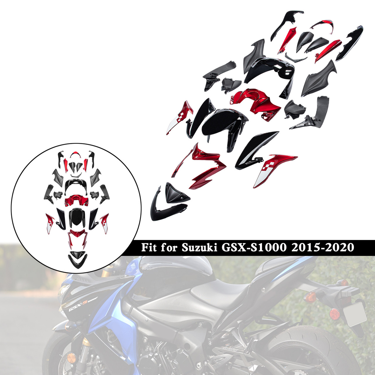 2015-2020 Suzuki GSX-S1000 Amotopart Fairing Kit Generic #45