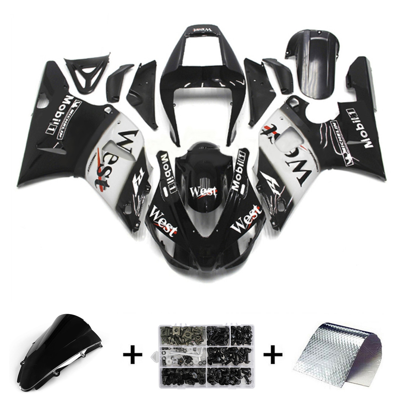 2000-2001 Yamaha YZF 1000 R1 Amotopart Fairing Kit Generic #114