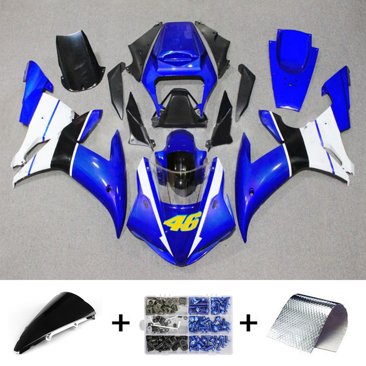 2002-2003 Yamaha YZF-R1 Amotopart Fairing Kit Generic #35