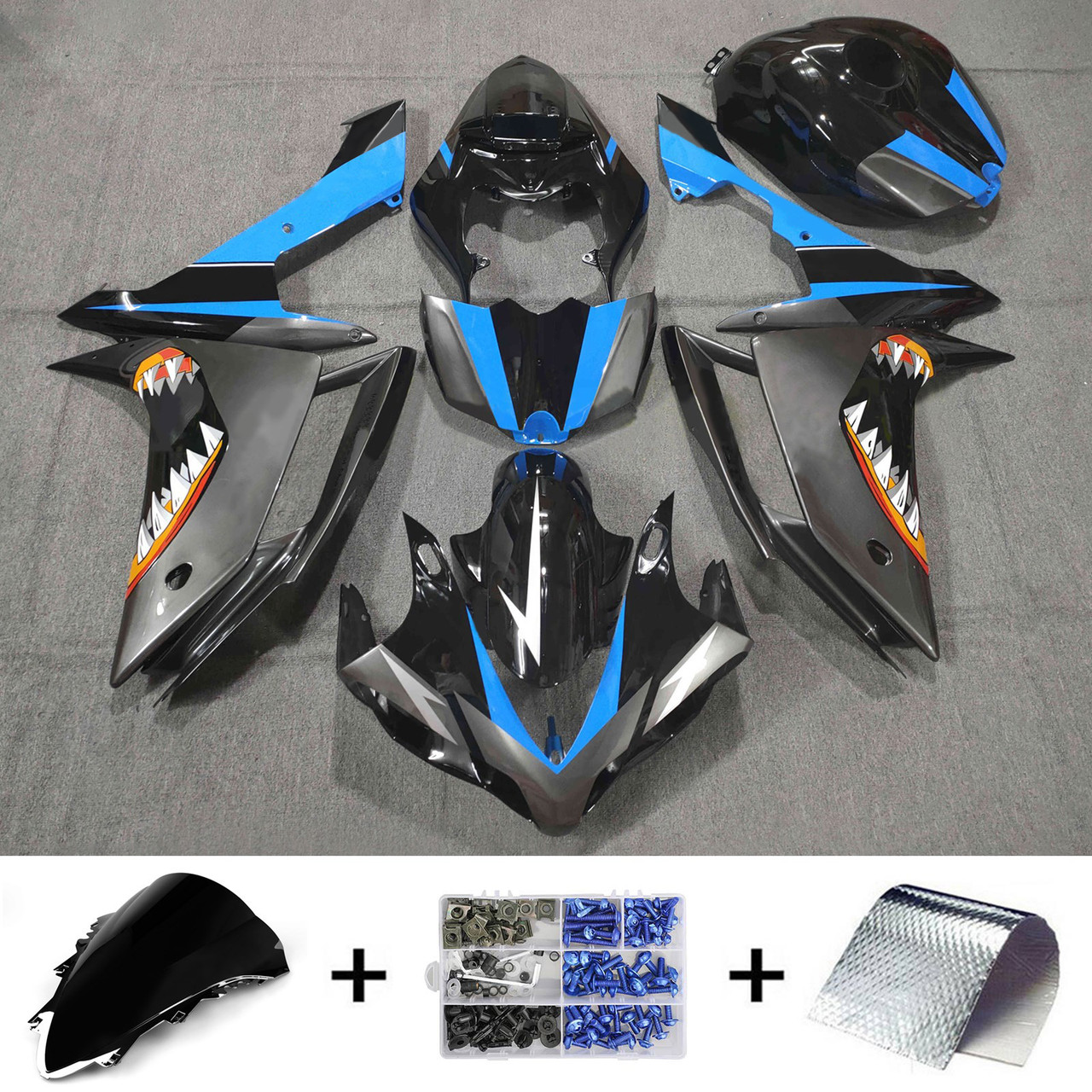2007-2008 Yamaha YZF 1000 R1 Amotopart Fairing Kit Generic #129
