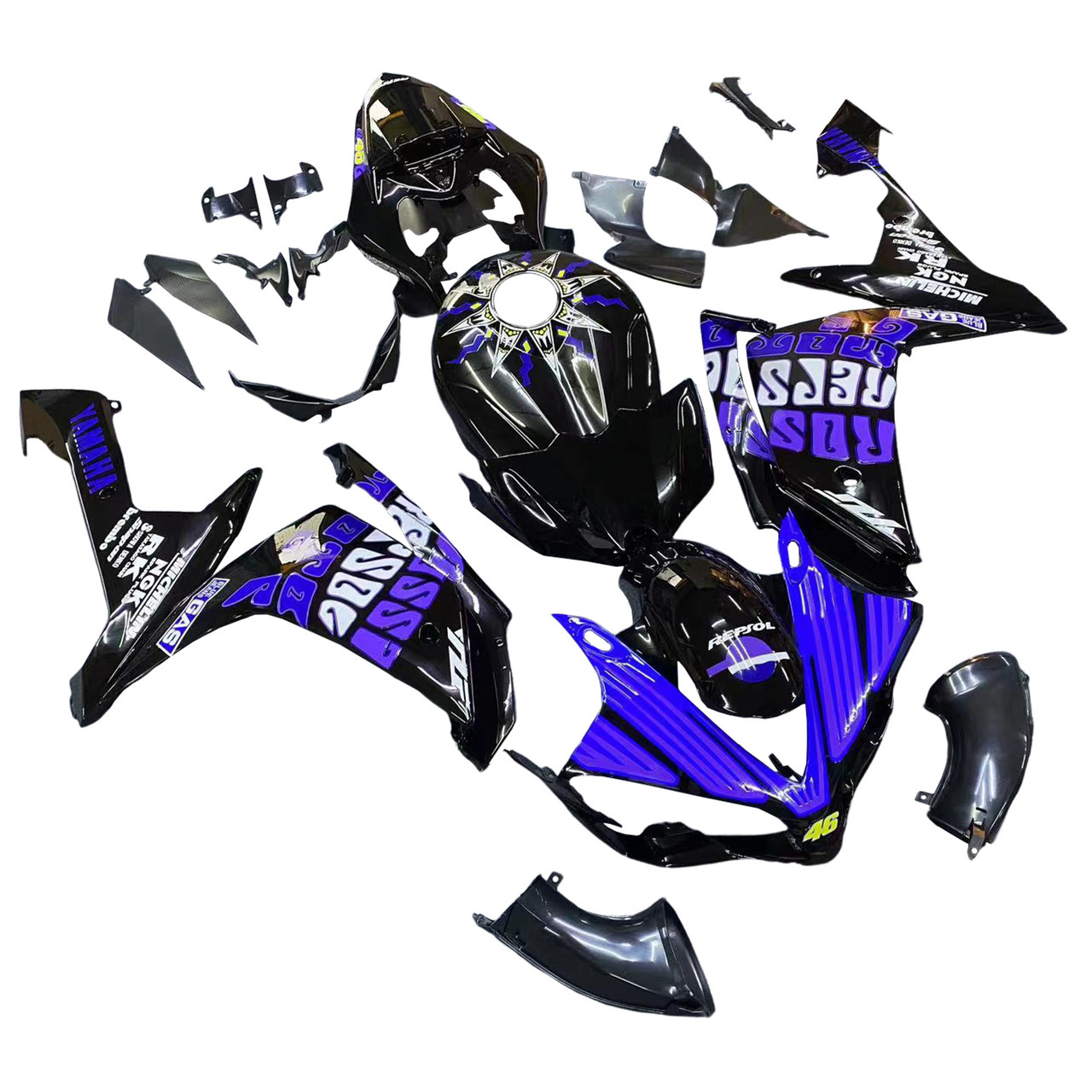 2007-2008 Yamaha YZF 1000 R1 Amotopart Fairing Kit Generic #131