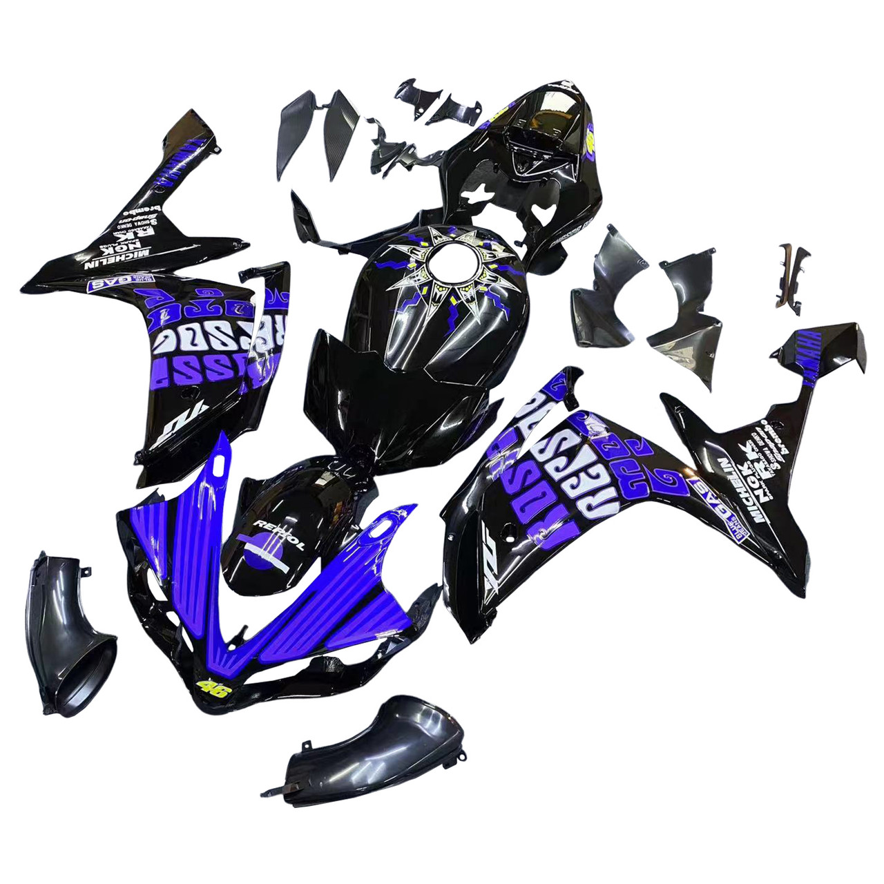 2007-2008 Yamaha YZF 1000 R1 Amotopart Fairing Kit Generic #131