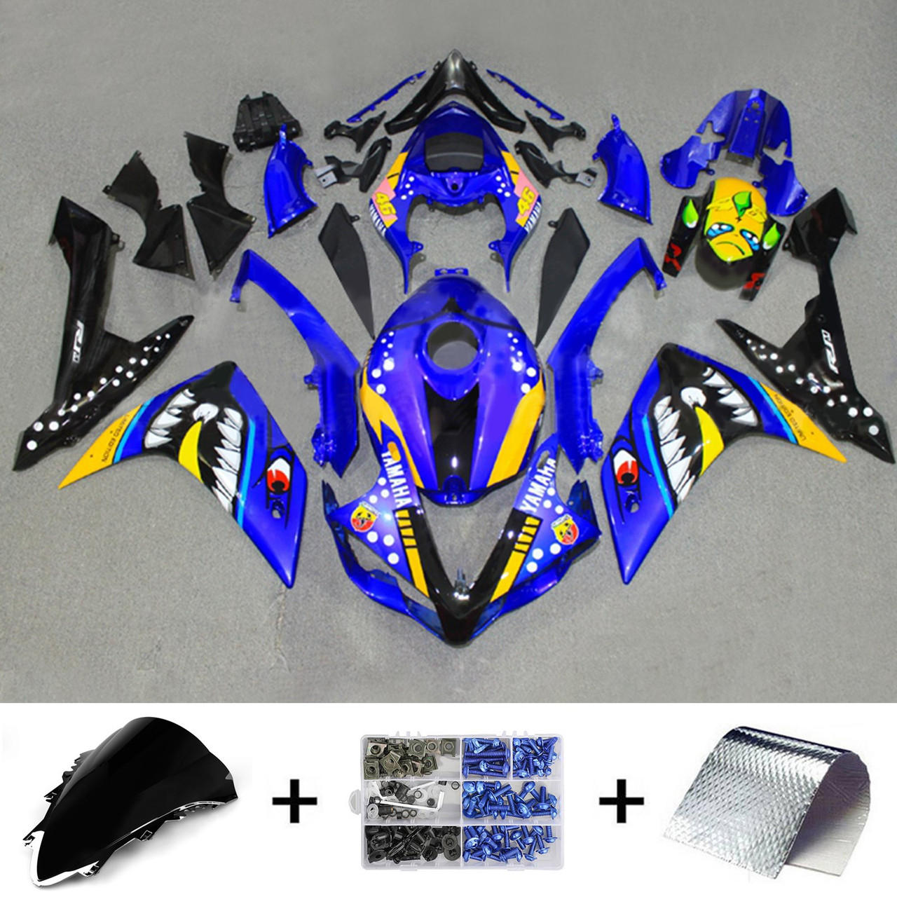 2007-2008 Yamaha YZF 1000 R1 Amotopart Fairing Kit Generic #136