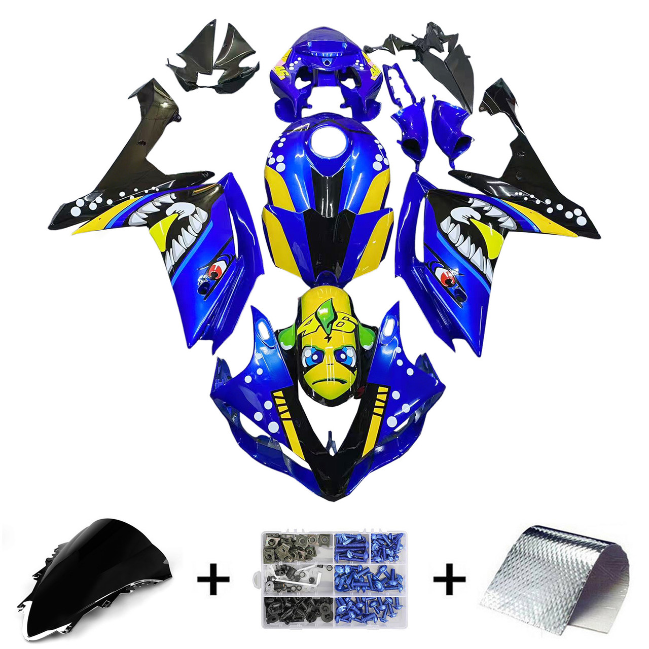 2007-2008 Yamaha YZF 1000 R1 Amotopart Fairing Kit Generic #136