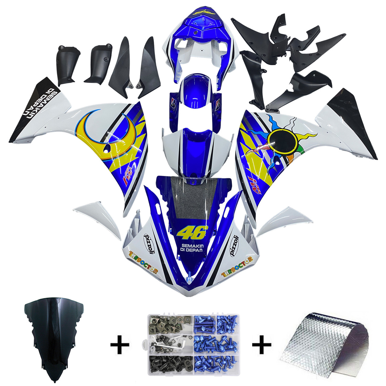 2009-2011 Yamaha YZF 1000 R1 Amotopart Fairing Kit Generic #19
