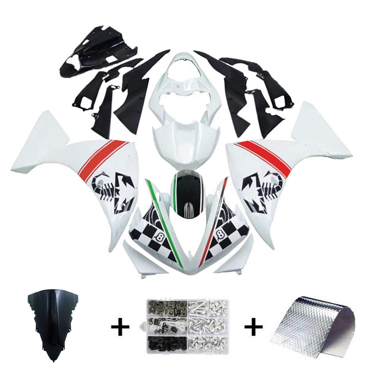 2009-2011 Yamaha YZF 1000 R1 Amotopart Fairing Kit Generic #175