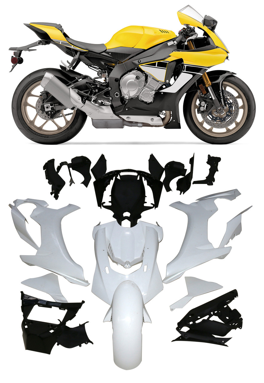 2015-2019 Yamaha YZF 1000 R1 Amotopart Fairing Kit Generic #4