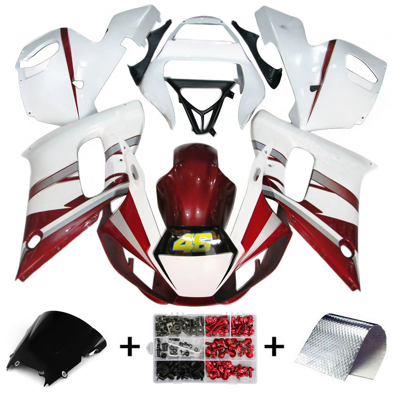 1998-2002 Yamaha YZF 600 R6 Amotopart Fairing Kit Generic #41