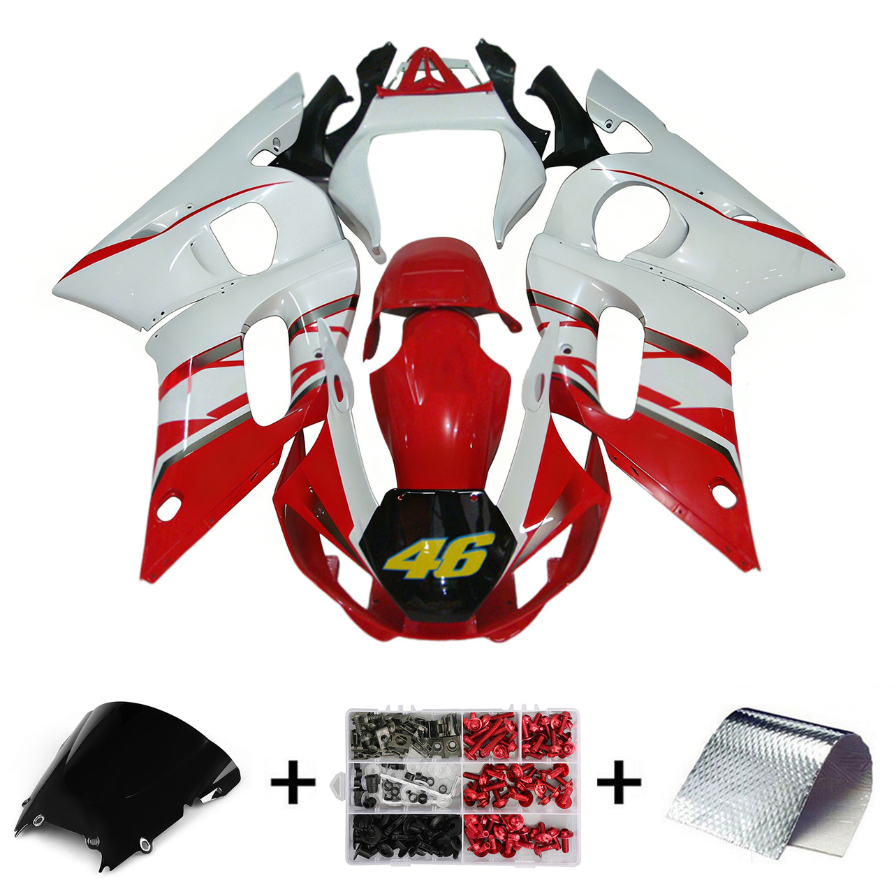 1998-2002 Yamaha YZF 600 R6 Amotopart Fairing Kit Generic #42
