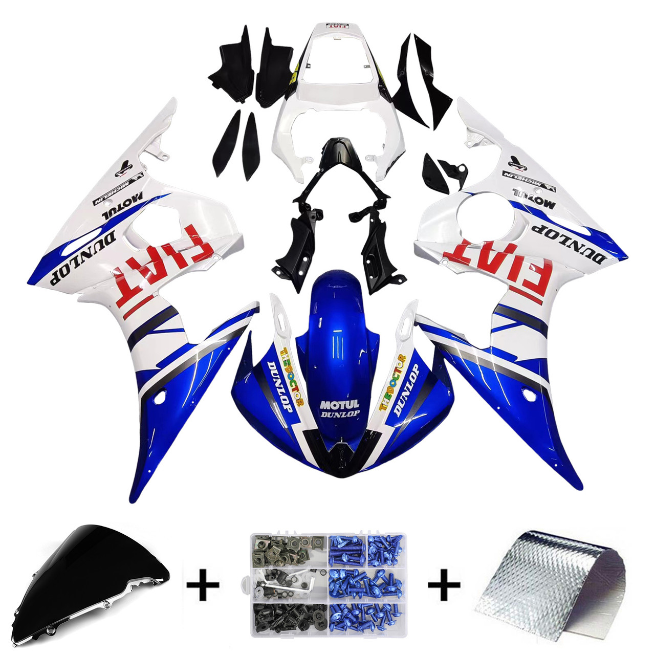 2003-2004 Yamaha YZF 600 R6 Amotopart Fairing Kit Generic #1