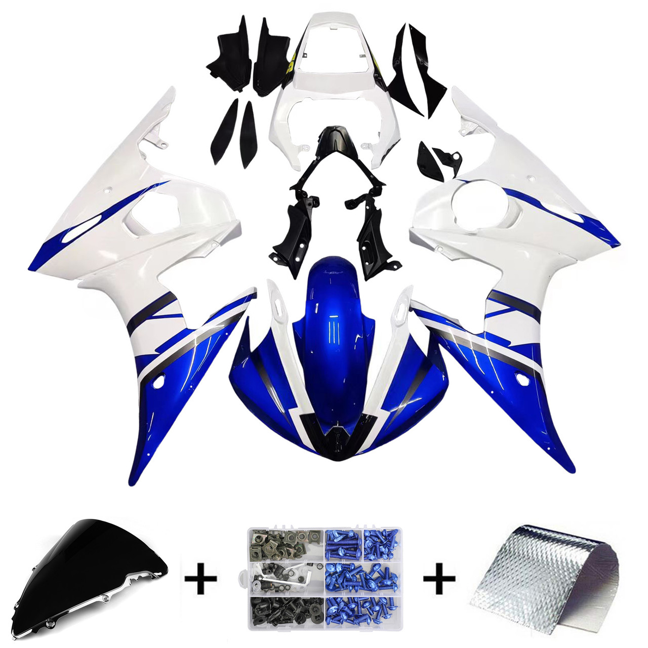 2003-2004 Yamaha YZF 600 R6 Amotopart Fairing Kit Generic #1