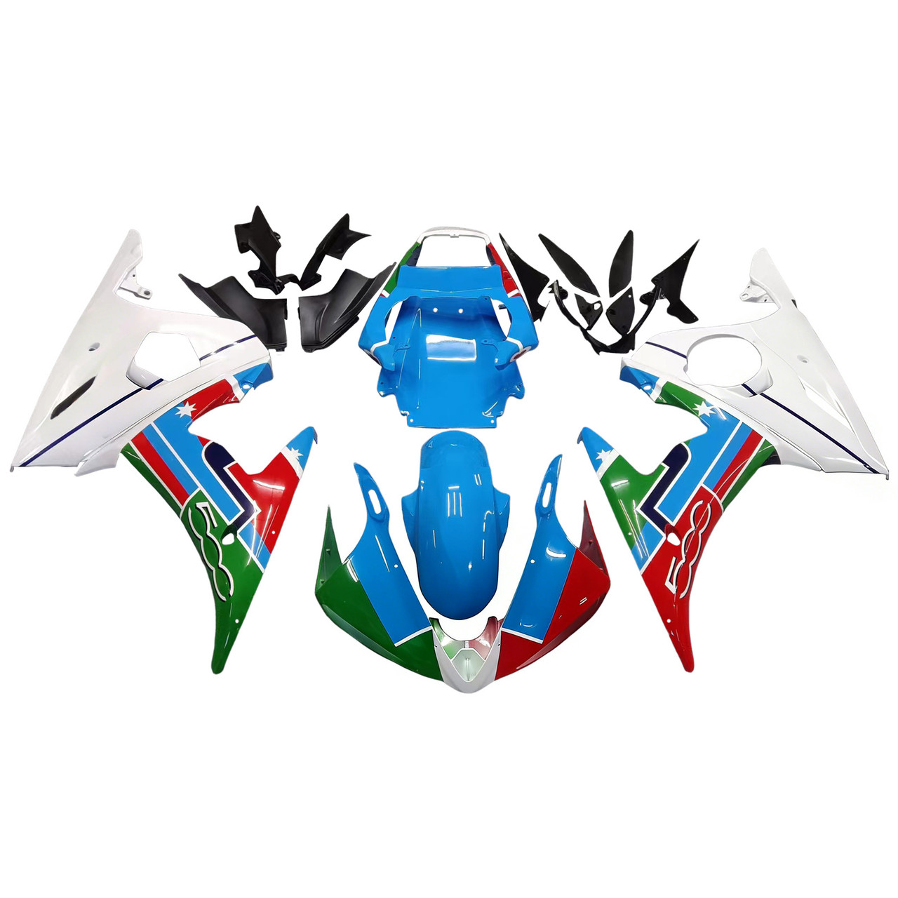 2003-2004 Yamaha YZF 600 R6 Amotopart Fairing Kit Generic #2