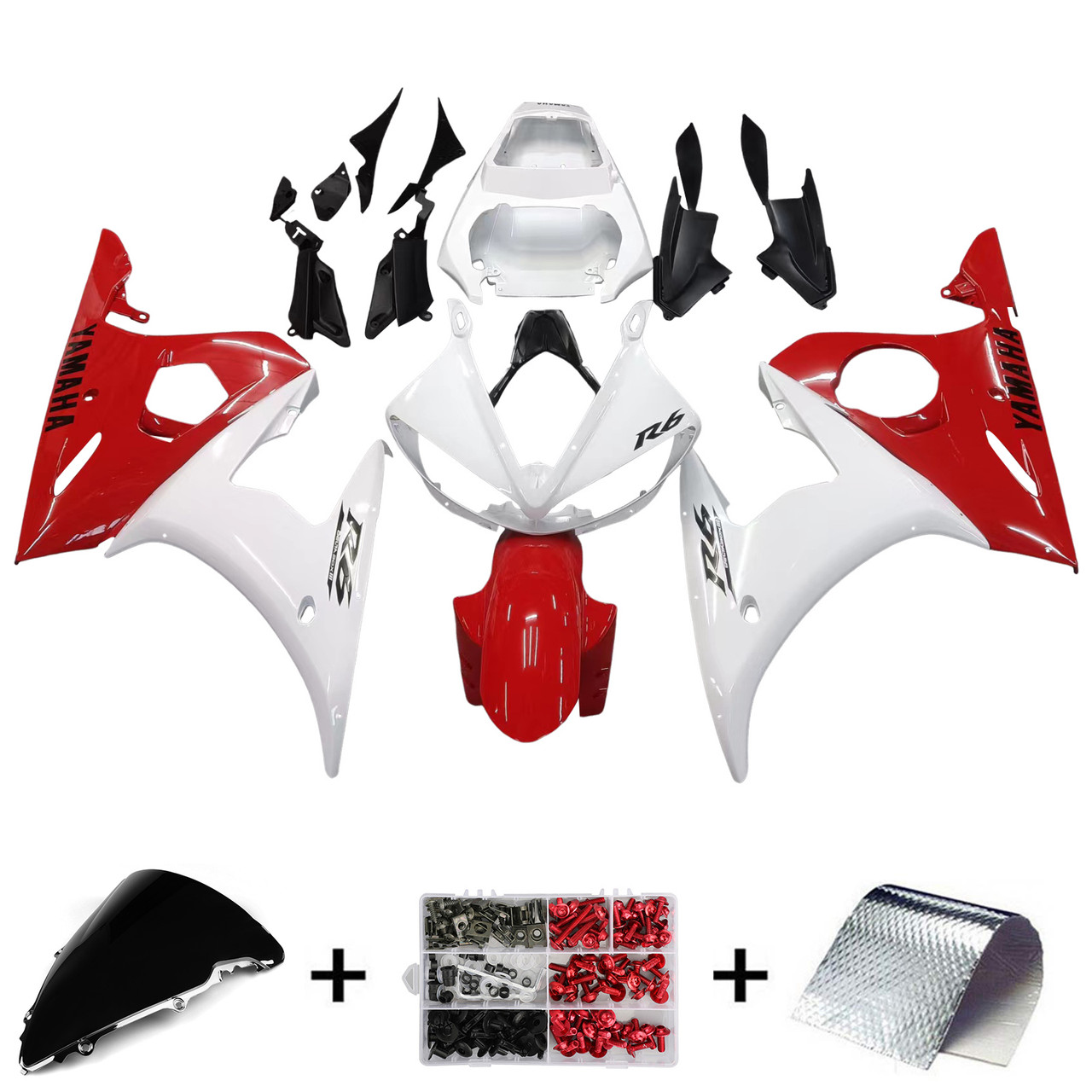 2003-2004 Yamaha YZF 600 R6 Amotopart Fairing Kit Generic #7