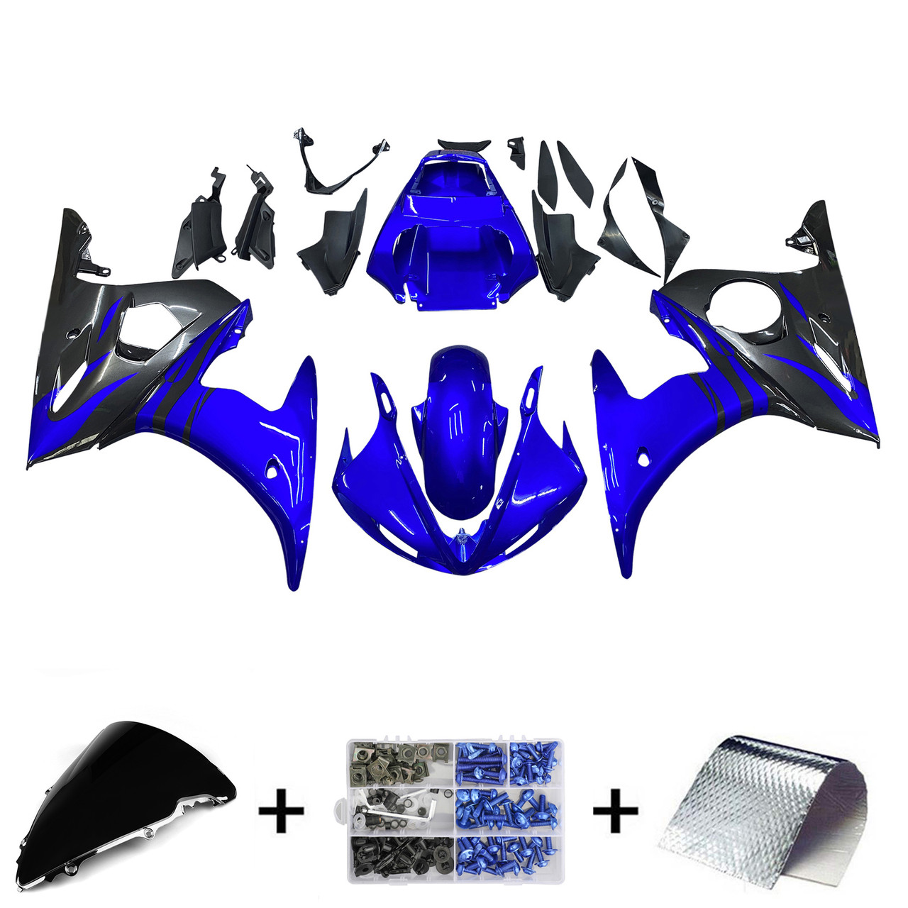2003-2004 Yamaha YZF 600 R6 Amotopart Fairing Kit Generic #11
