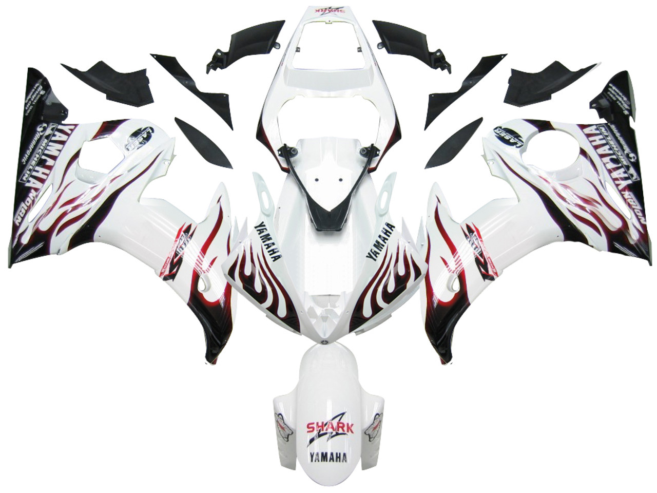 2003-2004 Yamaha YZF 600 R6 Amotopart Fairing Kit Generic #12