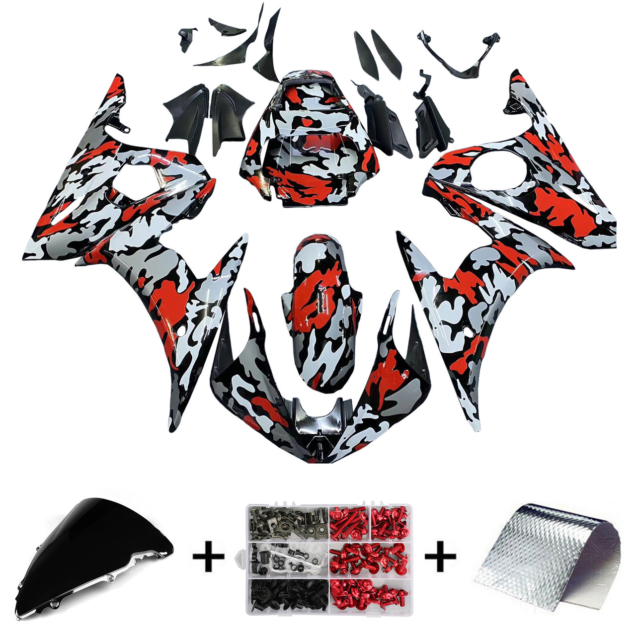 2003-2004 Yamaha YZF 600 R6 Amotopart Fairing Kit Generic #26