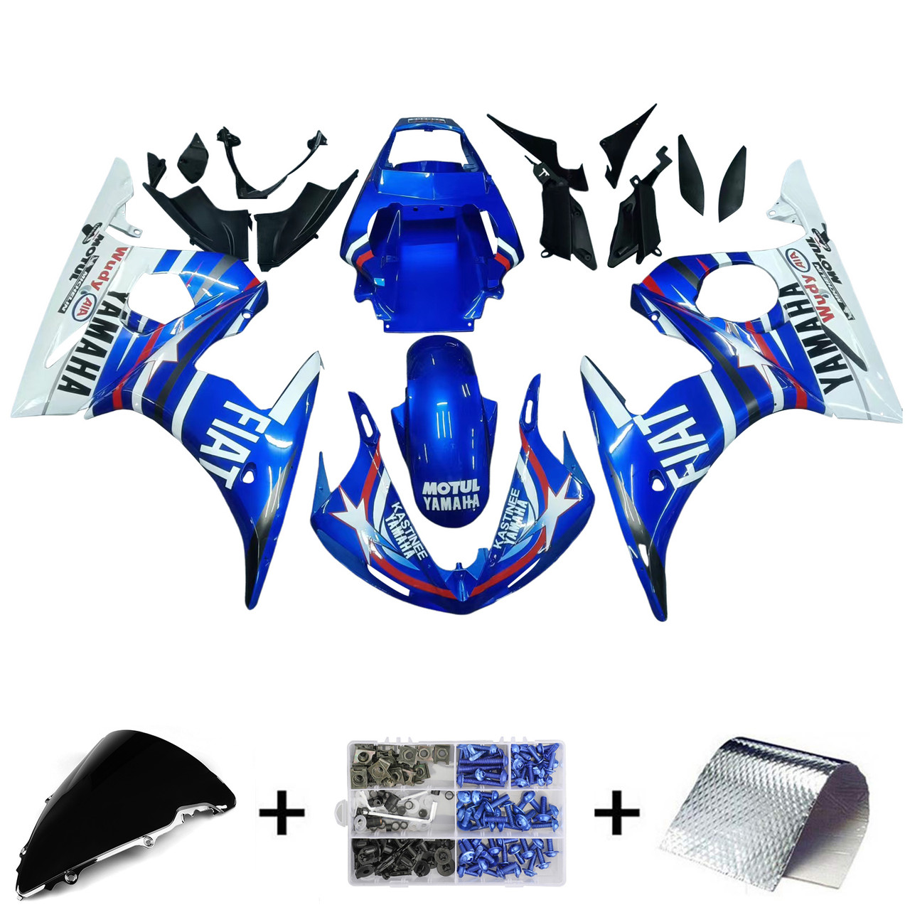 2005 Yamaha YZF 600 R6 Amotopart Fairing Kit Generic #13