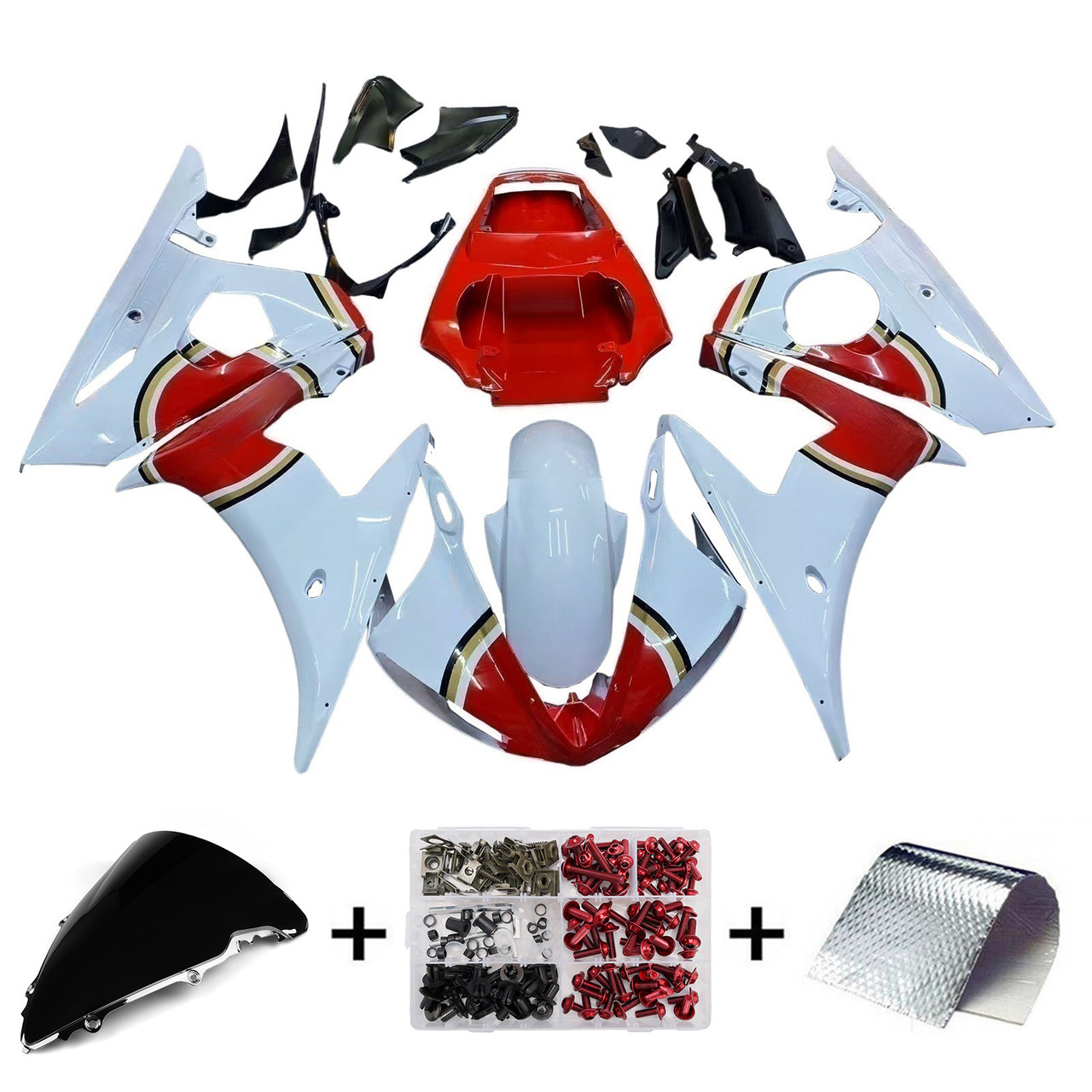 2005 Yamaha YZF 600 R6 Amotopart Fairing Kit Generic #18